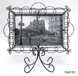 cadre photo" je t'aime" noir