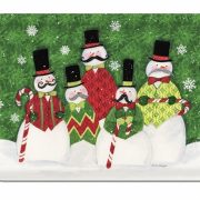 mustache snowmen