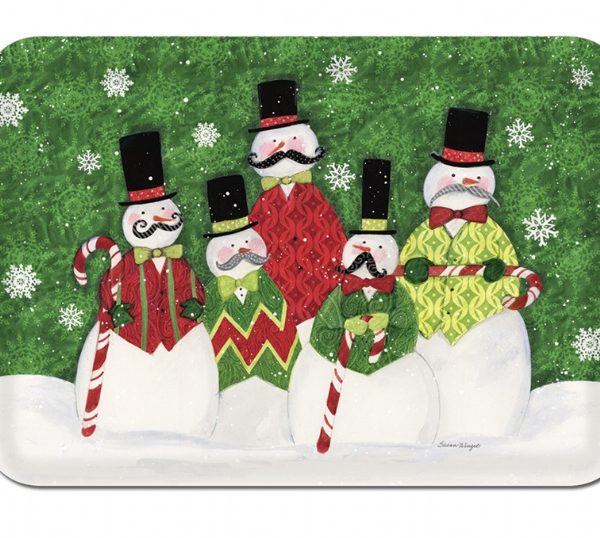 mustache snowmen