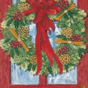 red door wreath