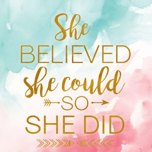 she believed