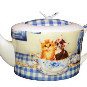 chatons vichy bleu