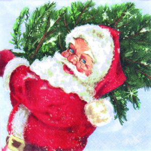 Santa with tree