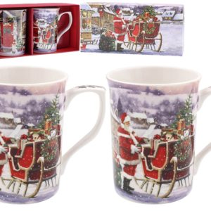Santa with sleigh