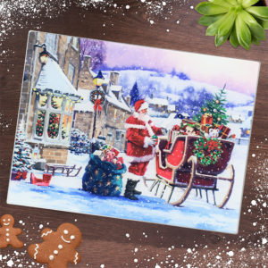 Santa with sleigh