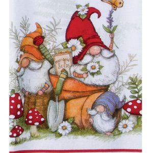 garden gnomes - daisy border