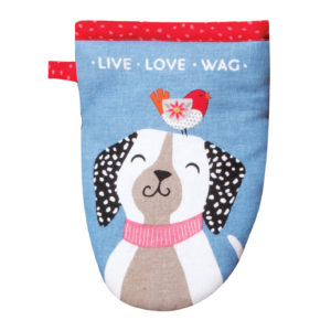 wags - chien sur bleu