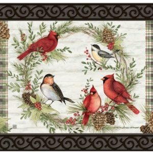 winter bird wreath